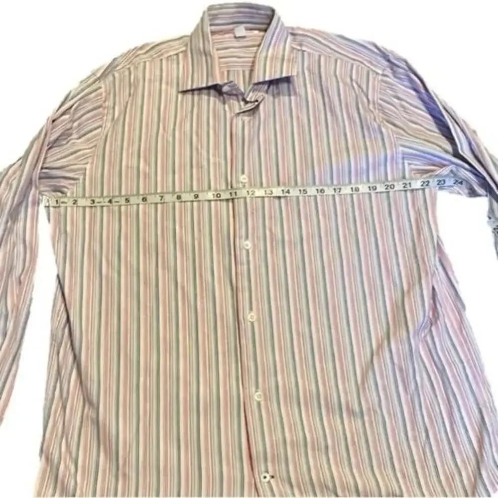 Banana Republic Striped Button Down Shirt Size Large